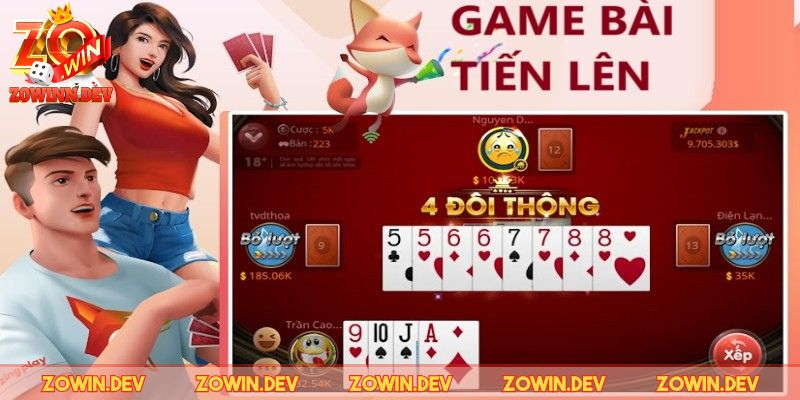 Thử sức với tựa game tiến lên đặc sắc