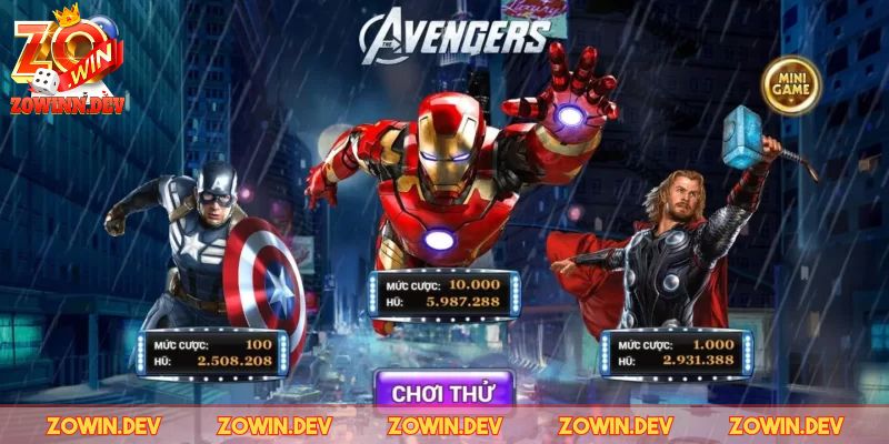 Thông tin về Slot game Avengers ZOWIN