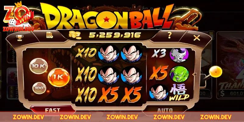 Thông tin về Slotgame dragon ball ZOWIN